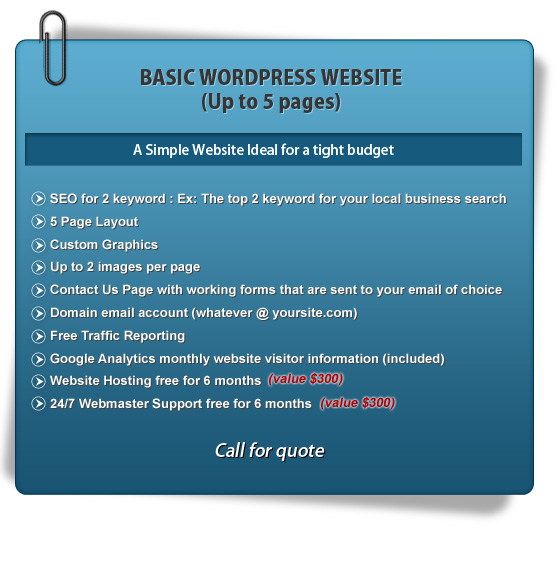Basic WordPress Website Design
